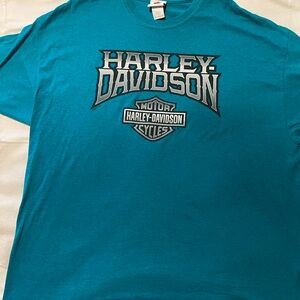 Harley-Davidson Teal Crew Neck Shirt